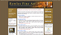 screenshot of the Rowles Fine Art web site